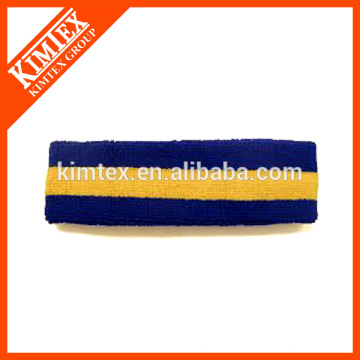 Terry cotton custom embroidery sweatbands